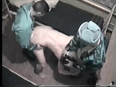 Парни загнули гея и выебали в очко и в рот