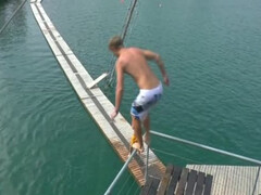 Трое парней занимаются гейским поревом на свежем воздухе